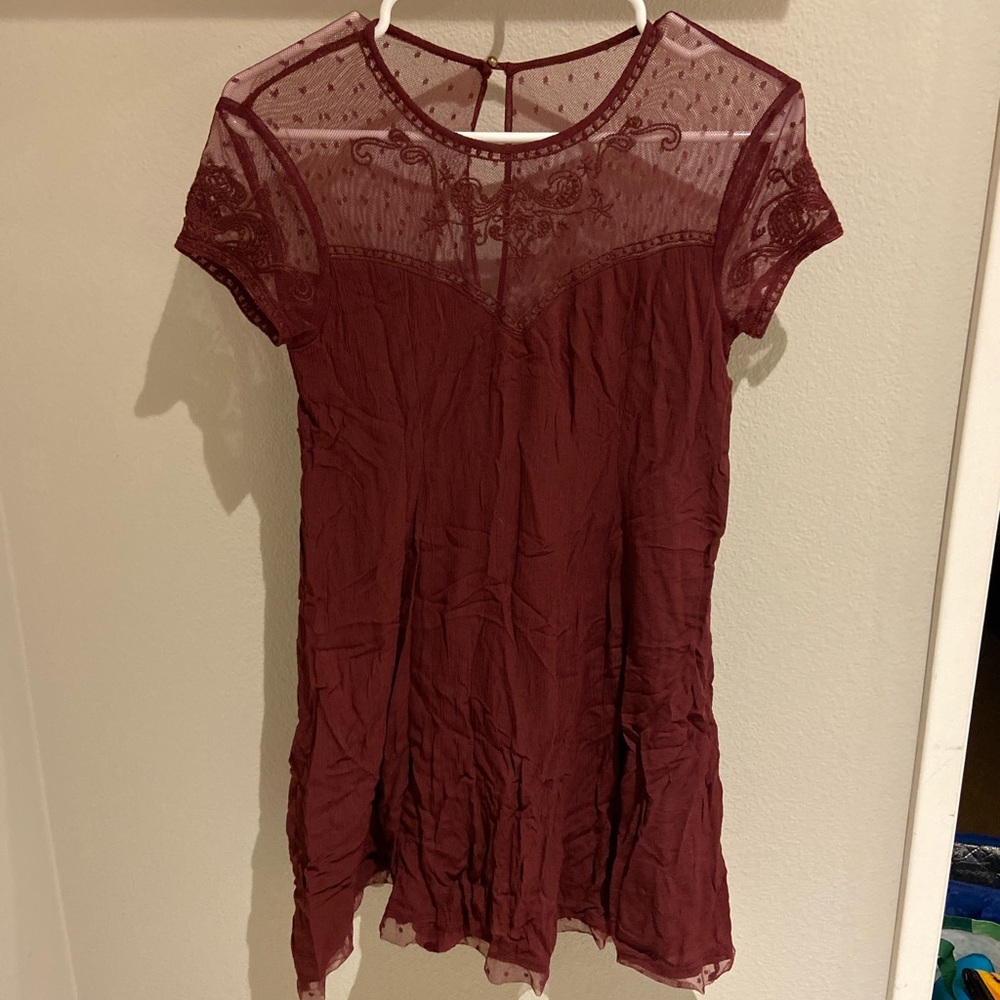 City Triangles Mesh Top Dress